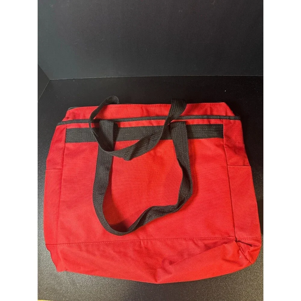 Red‎ & Black Nylon Utility Tote